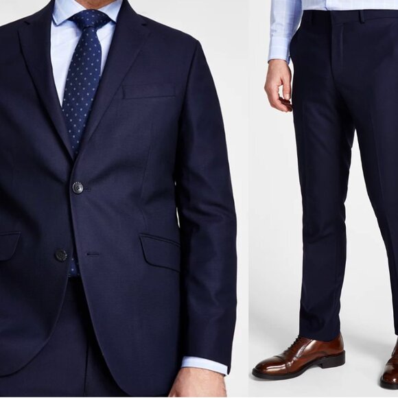 Men's Navy Suit (Jacket + Pants) - Picture 1 of 11